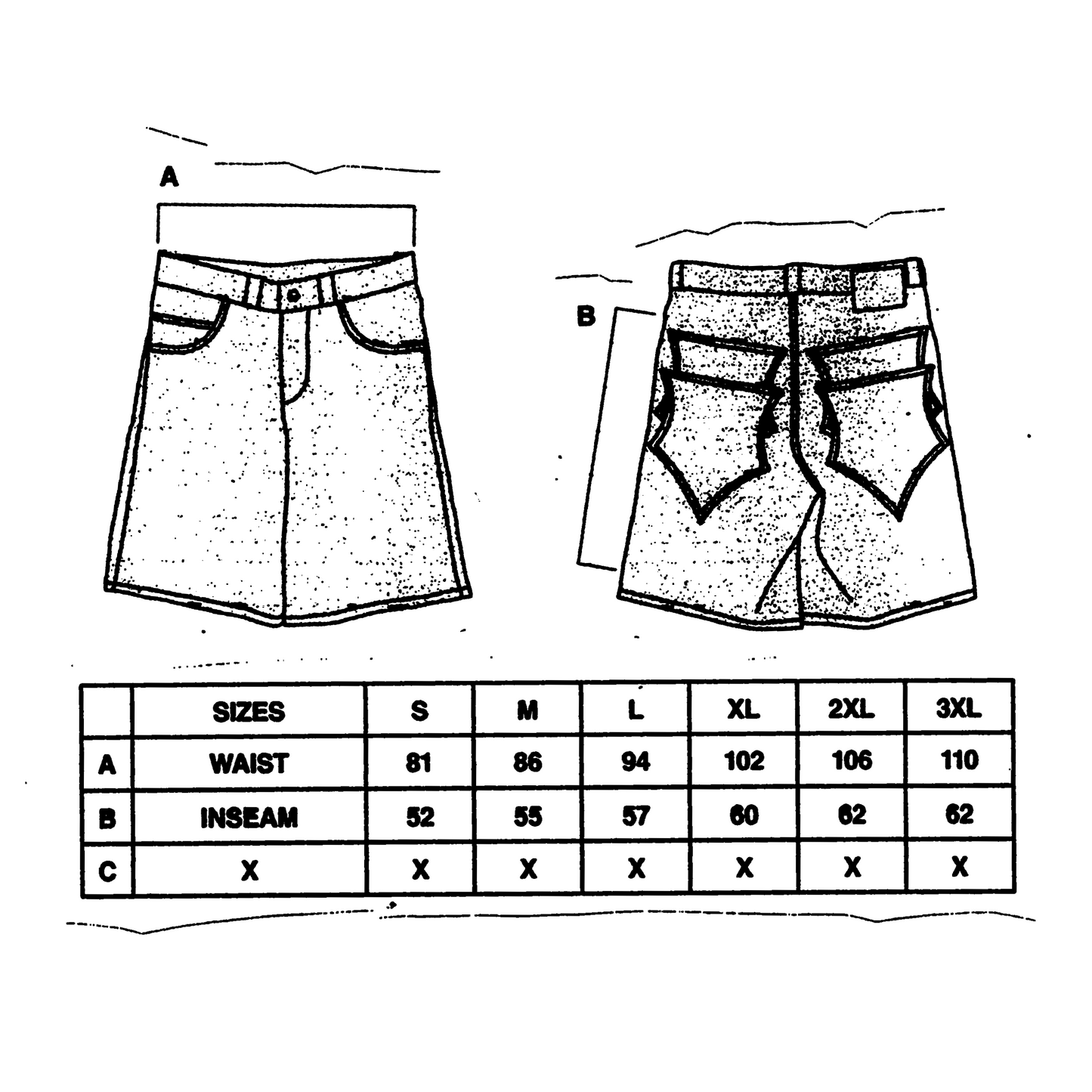 STUDDED - JORTS
